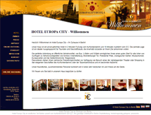 Tablet Screenshot of hotel-europa-city.de